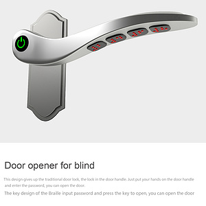 Door opener for blind