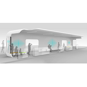 连锁呼吸概念公交站